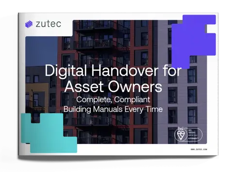 Zutec Digital Handover for Asset Owners Booklet Mockup Cover