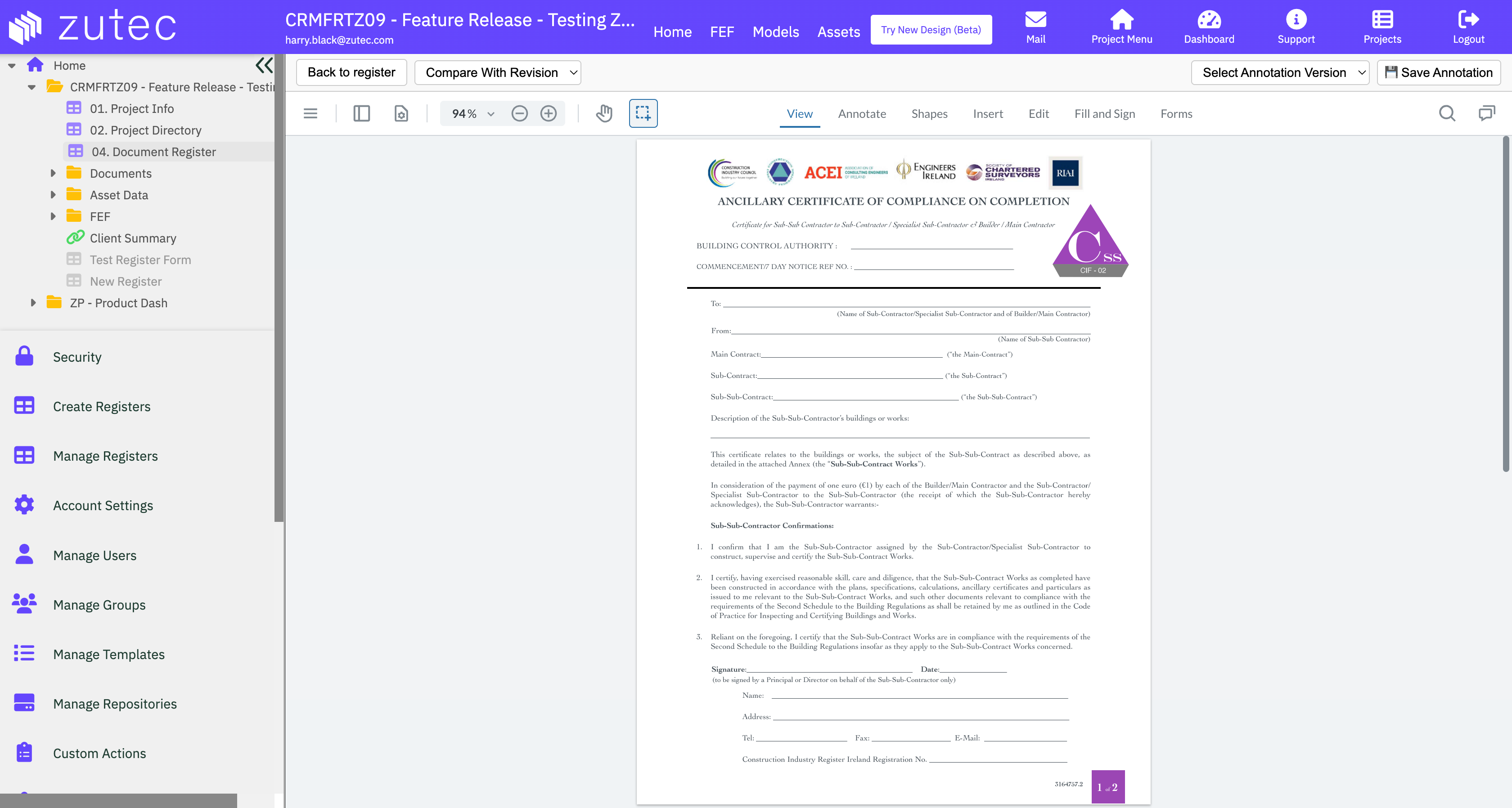 Zutec In-Browser Document Viewer