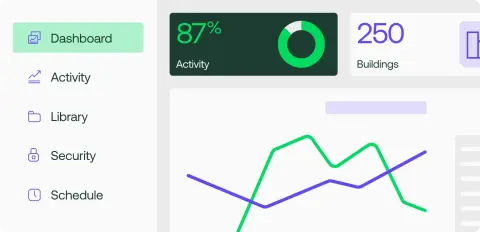 llustration representing a snippet of the Zutec dashboard